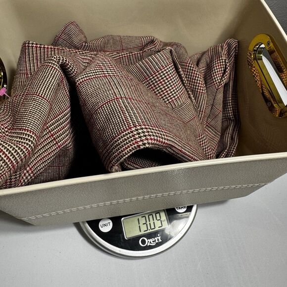 VTG 2000s Y2K MOSSIMO PLAID BOOTCUT DRESS PANTS BROWN/GREEN WOMENS 4 - Picture 11 of 11